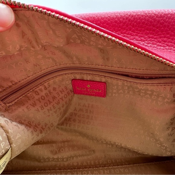 Kate Spade Pink Pebble Leather Boxy Handbag - Picture 9 of 16